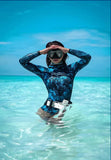 Neritic Womens 3mm Open Cell Wetsuit (BLUE TRILOBITE CAMO)