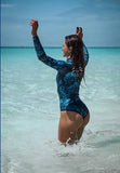 Neritic Womens 3mm Open Cell Wetsuit (BLUE TRILOBITE CAMO)