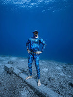 Neritic 1.5MM MEN'S WETSUIT - BLUE TRILOBITE CAMO - INTERIOR LINED